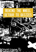 Behind the Wheel  Detour to Quizzes cartoon car image