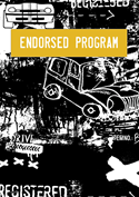 Endorsed program cartoon car image