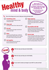 Healthy Mind Healthy Body Worksheet image