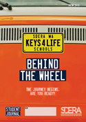 Behind the wheel orange cover image