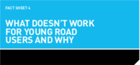 title of fact sheet on blue background